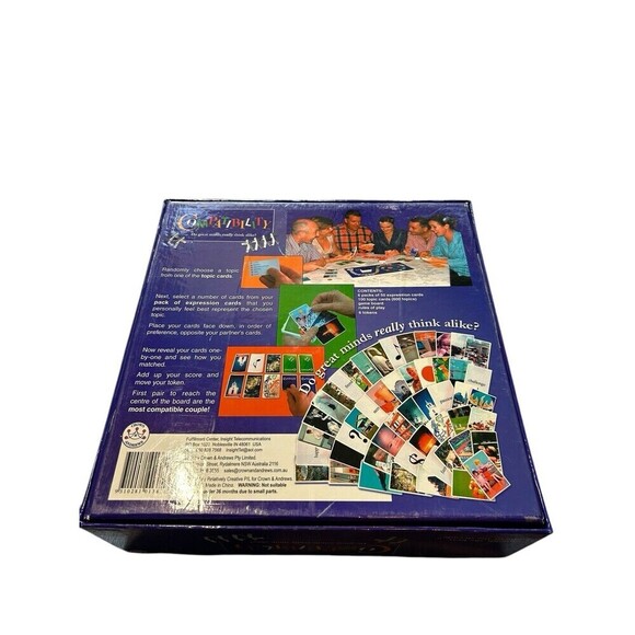 Compatibility Board Game Great Minds Really Think Alike Complete Rare - Picture 3 of 8